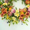 20 inch Spring Summer Wreaths for Front Door Floral Wreath with Colorful Wildflowers,Eucalyptus Leaves,Olive Leaves,Small Berries for Indoor Outdoor Farmhouse Home Wall Window Festival Decoration